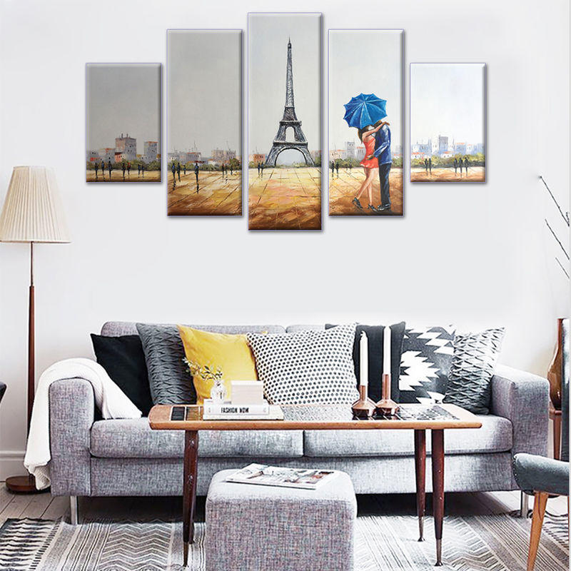Paris Eiffel Tower Wall Art Paintings Canvas Posters