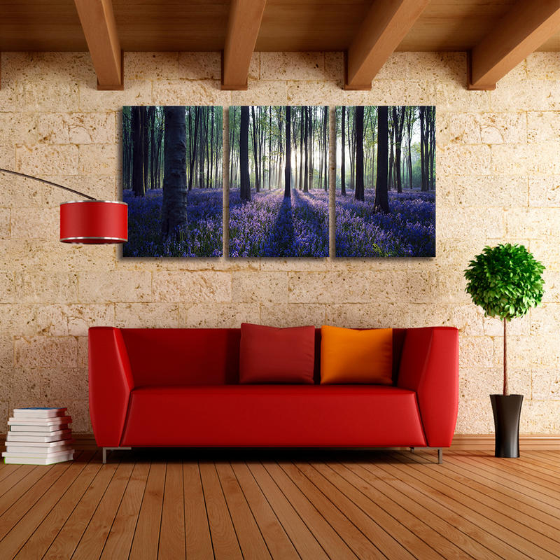 Purple Lavender Modern Wall Art Canvas Pianting Home Decoration