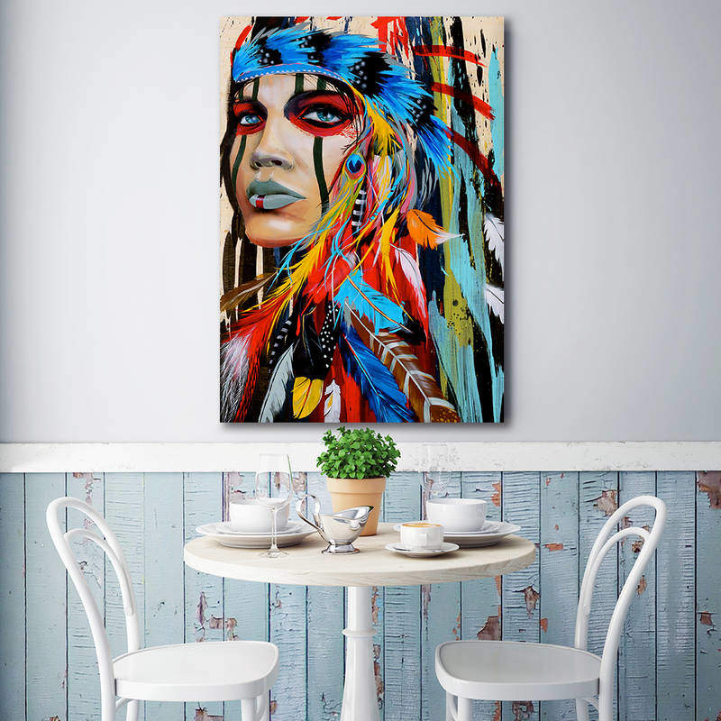 Native American Decor Colorful Wall Art