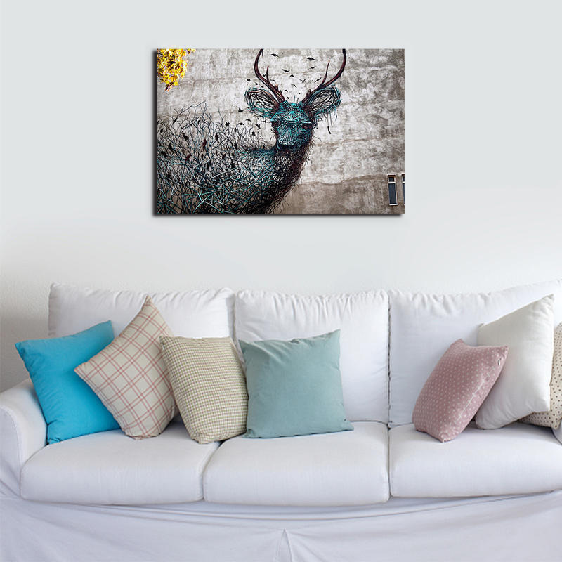 Abstract Deer Canvas Prints for Home Decor Abstract Deer Canvas Prints for Home Decor