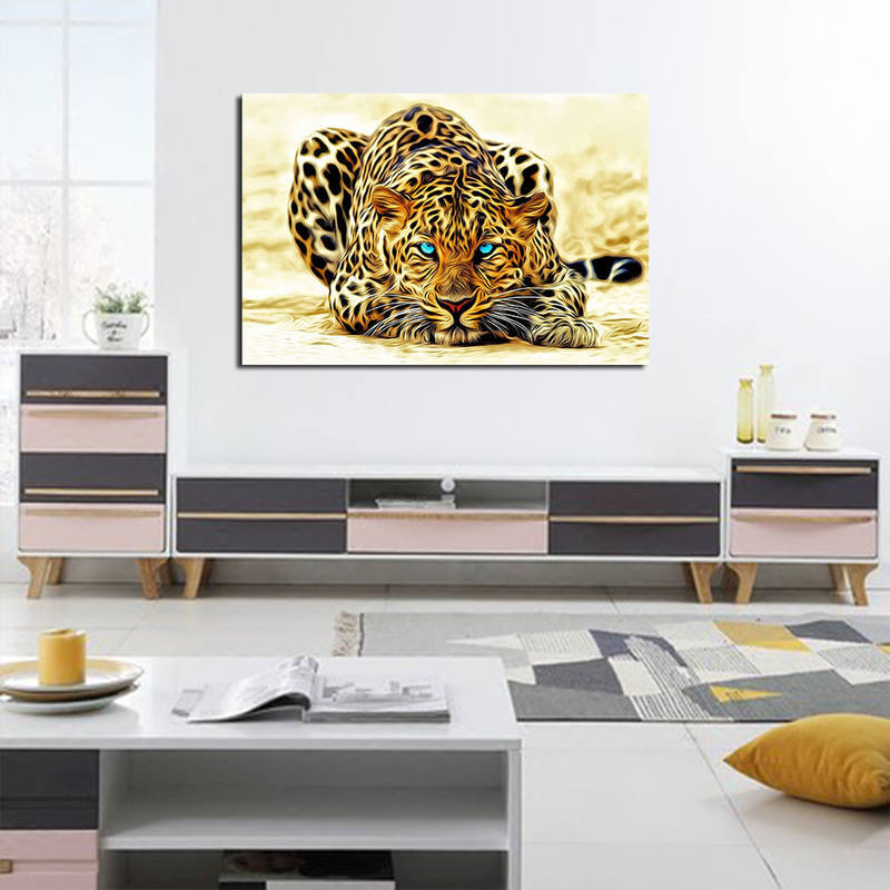 Animal Canvas Prints Lepord Painting Wall Art
