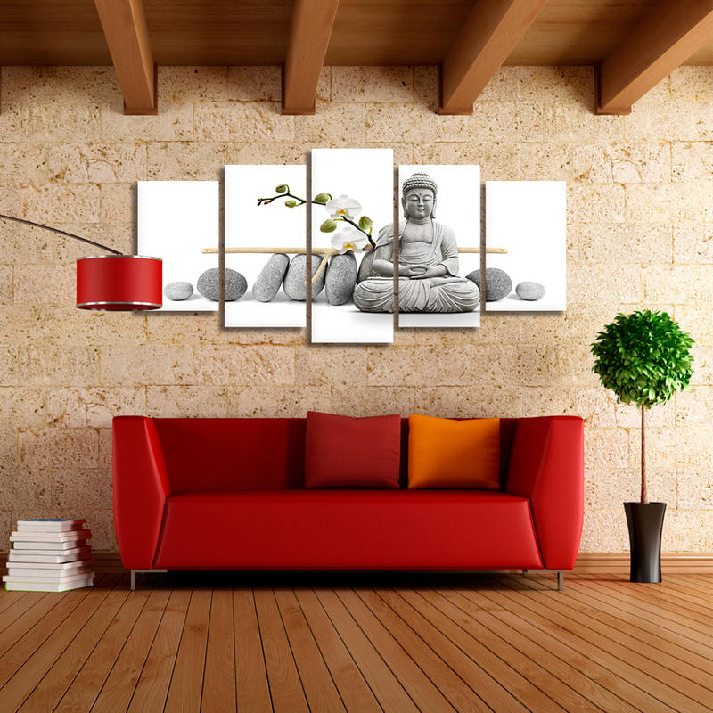  Buddha Canvas Wall Art for Living Room Decor