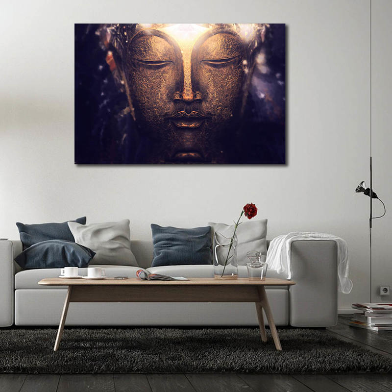 Buddha Canvas Art Print Painting Poster