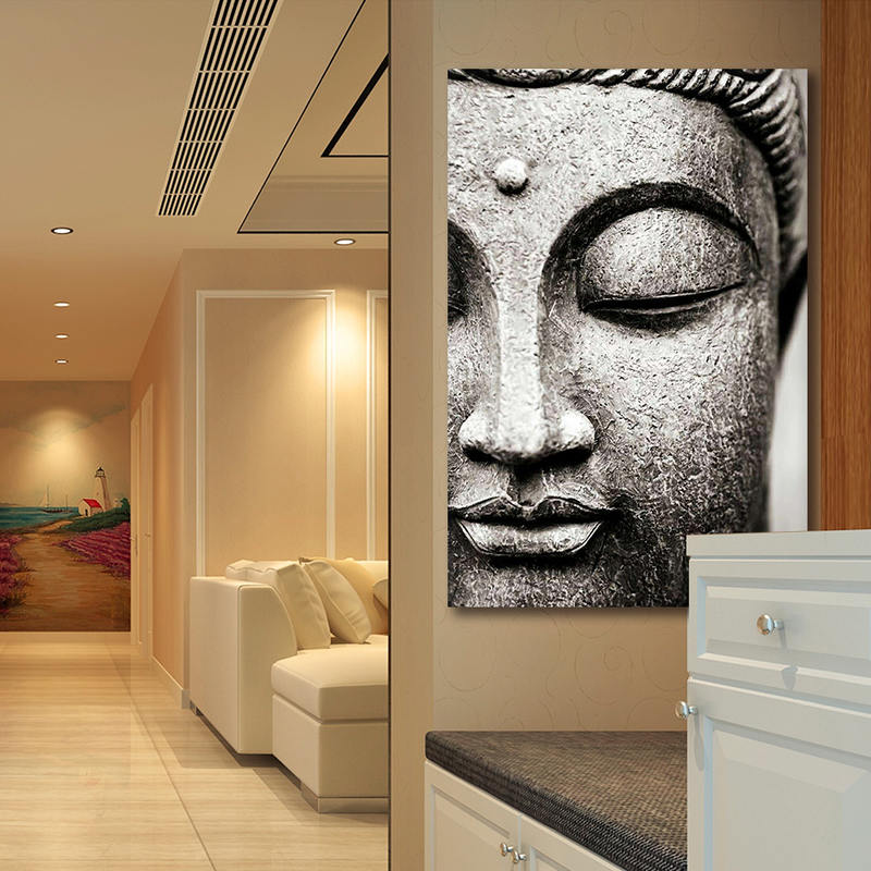 Buddha Statue Portrait Canvas Art Painting Print Posters   Buddha Statue Portrait Canvas Art Painting Print Posters