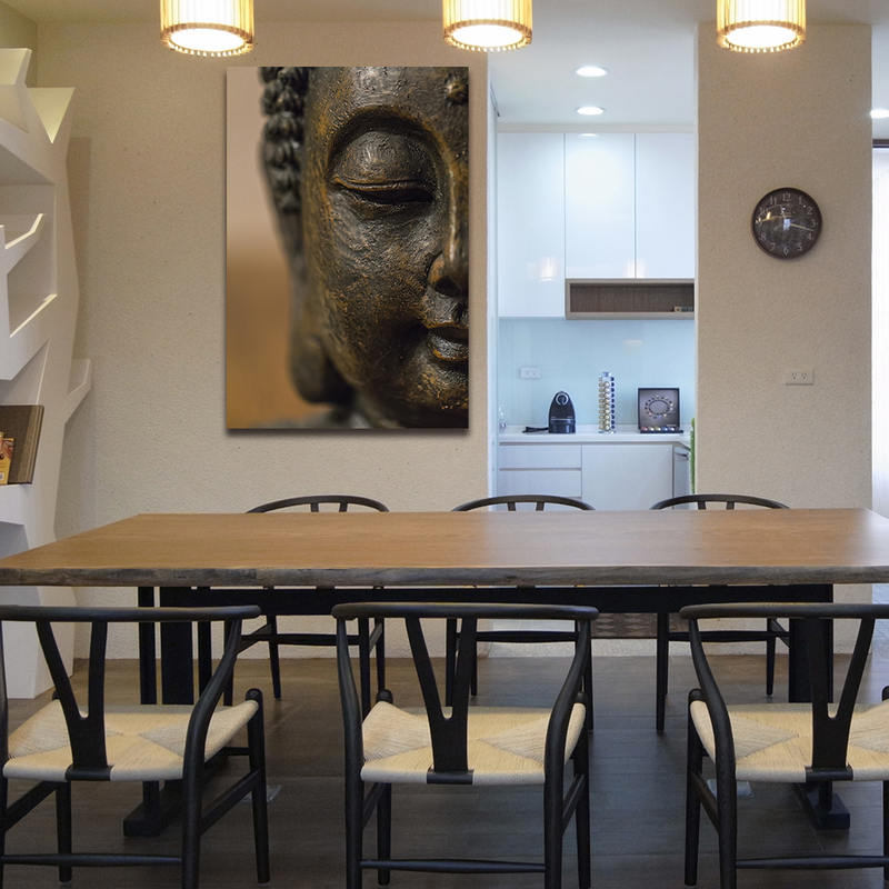 Abstract Printed Buddhism Lord Buddha Painting Canvas Art