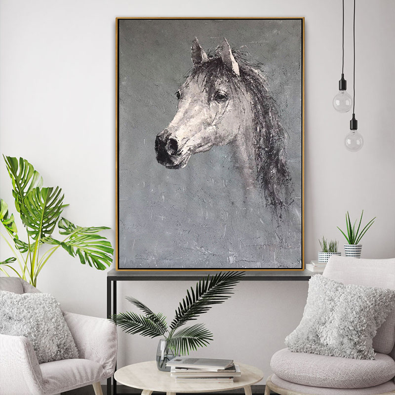 Horse Head Portrait Painting