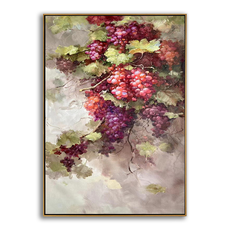Still Life Grape Oil Painting On Canvas