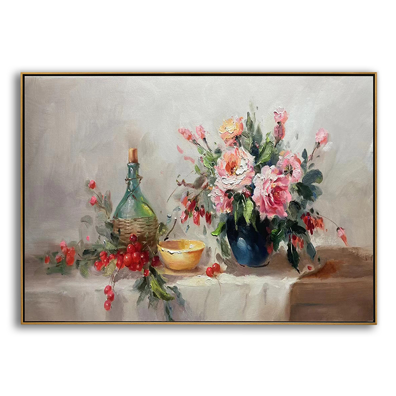 Still Life With Rose Canvas Painting on Canvas Still Life With Rose Canvas Painting on Canvas