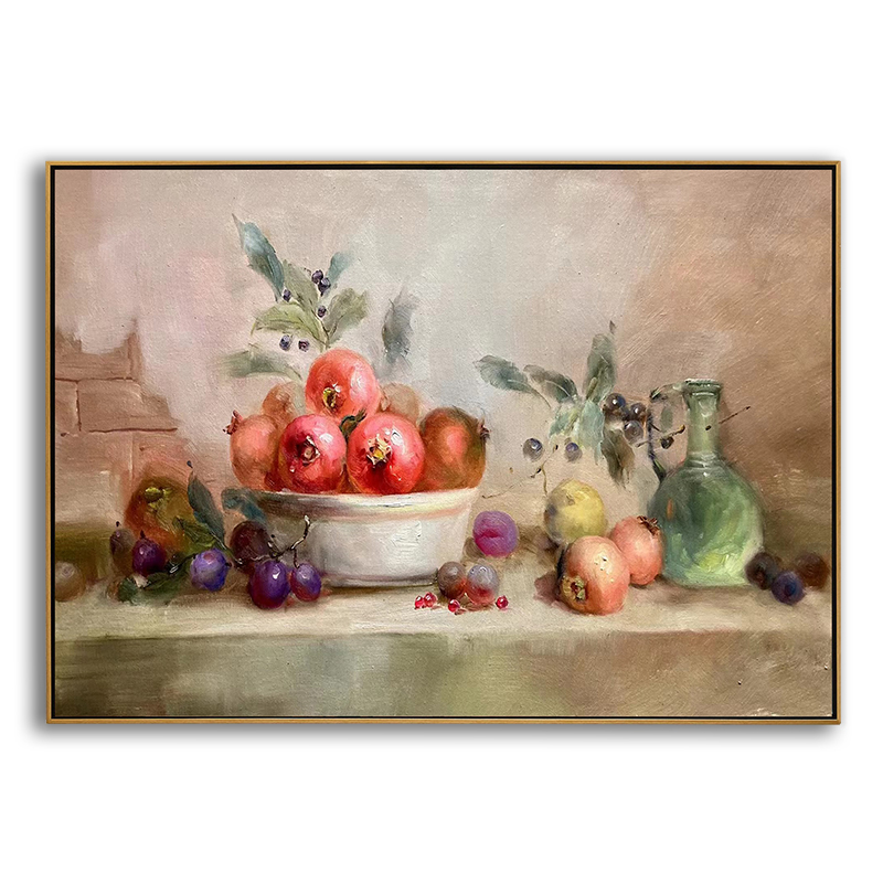 Modern Still Life Fruit Painting on Canvas