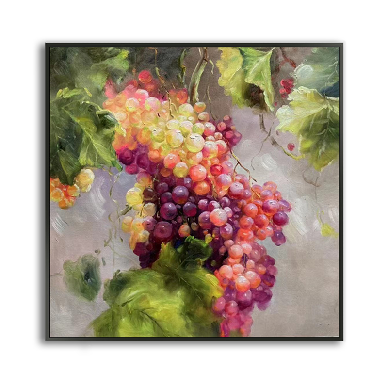 Grapes Realistic Painting Still Life