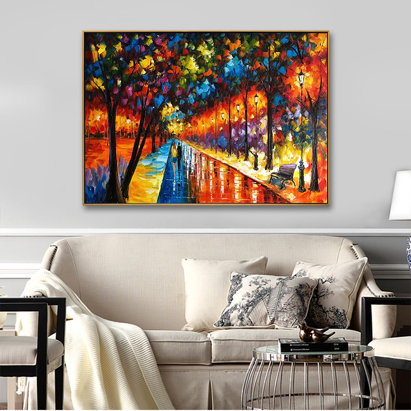 Palette Knife Abstract Oil Painting on Canvas Palette Knife Abstract Oil Painting on Canvas
