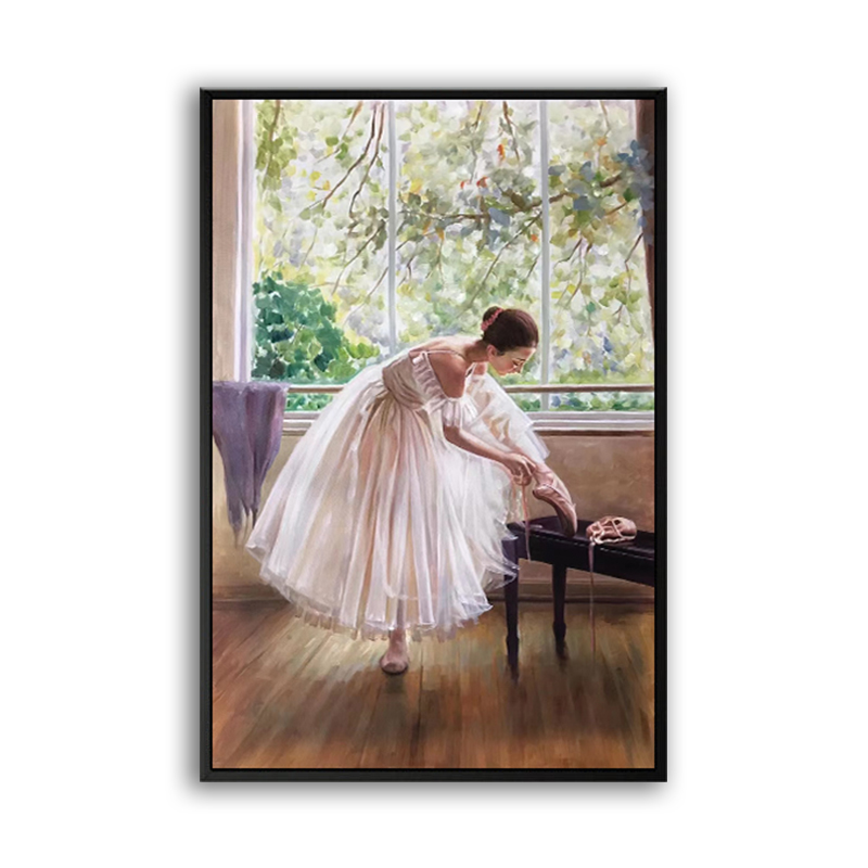 Realistic Painting of Ballerina Realistic Painting of Ballerina