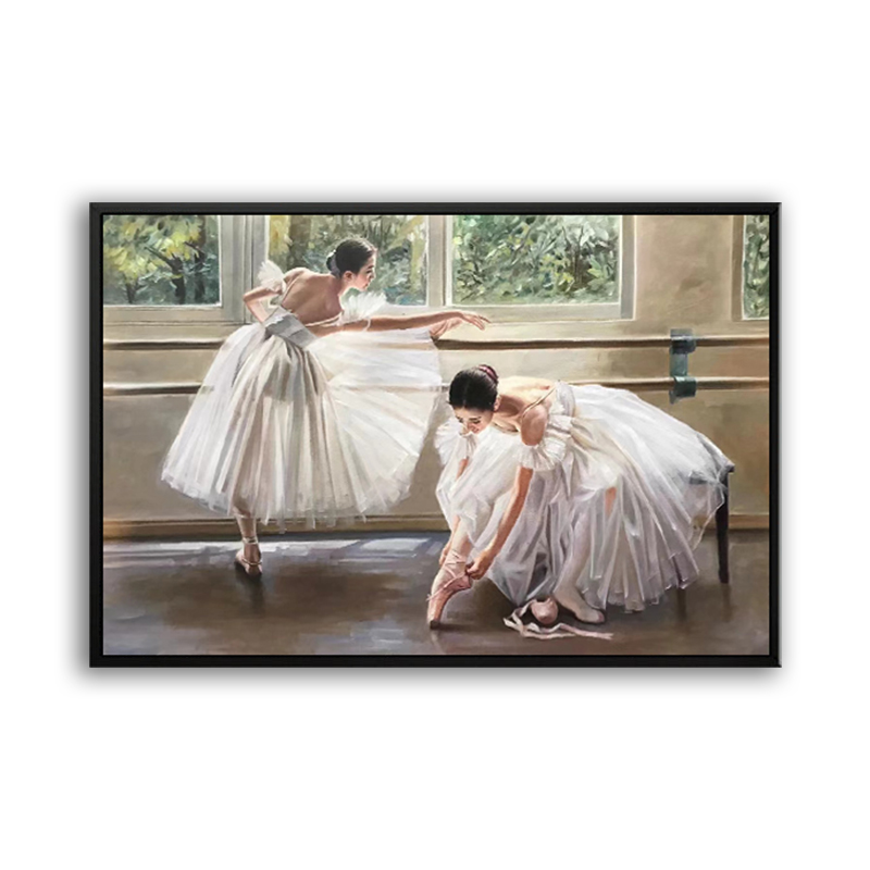 Ballet Dancer Realistic Oil Painting Ballet Dancer Realistic Oil Painting
